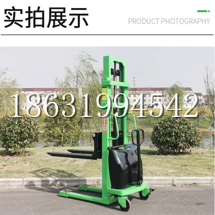 虎林市电动叉车堆高车液压铲车电瓶1吨2吨站驾步行式小型全自动叉车